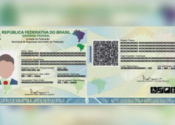 Modelo da nova Carteira de Identidade Nacional (Foto: Agência Brasil)