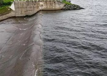 Açude Itaúna na cidade de Granja, na Região Norte do Estado (Foto: Carlos Ximenes/Arquivo Pessoal)