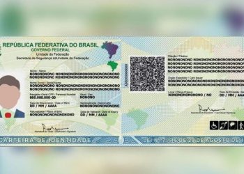 Modelo da nova Carteira de Identidade Nacional (Imagem: Agência Brasil)