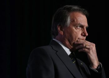 O ex-presidente Jair Bolsonaro em evento na Flórida (Foto: Joe Raedle/AFP)