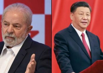 O presidente do Brasil, Lula, e da China, Xi Jinping (Foto: Reprodução)