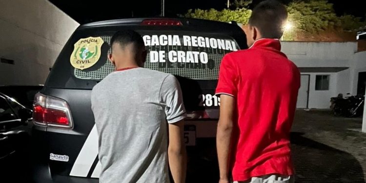 Operação policial prende dois homens acusados por duplo homicídio ocorrido neste sábado, em Crato