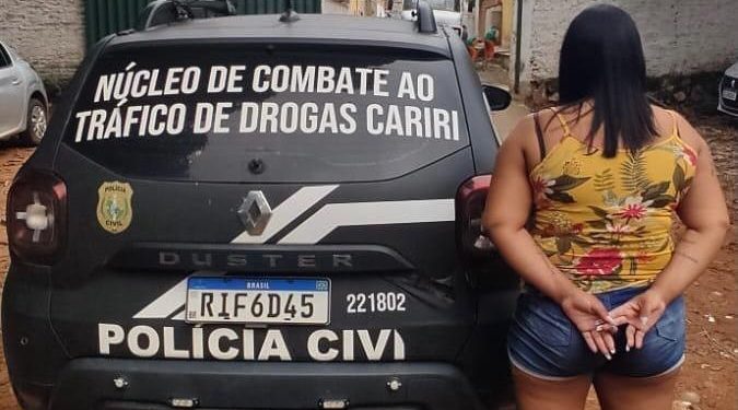 Mulher condenada por crime de tráfico de drogas é presa pela Polícia Civil em Juazeiro do Norte
