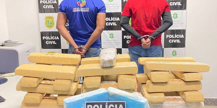 Polícia Civil captura dupla e apreende 40 kg de drogas no Crato
