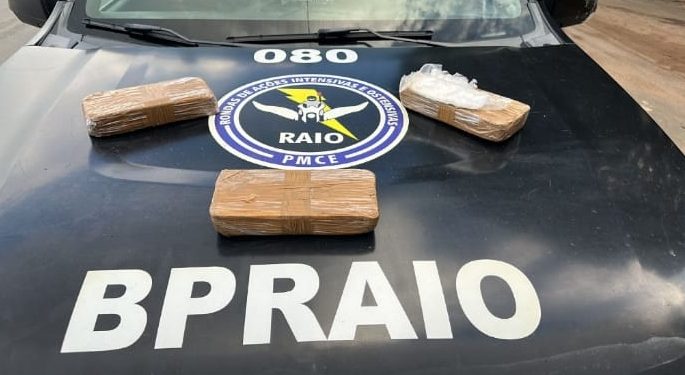 CPRaio apreende quase 3 kg de crack enterrados em terreno em Juazeiro do Norte