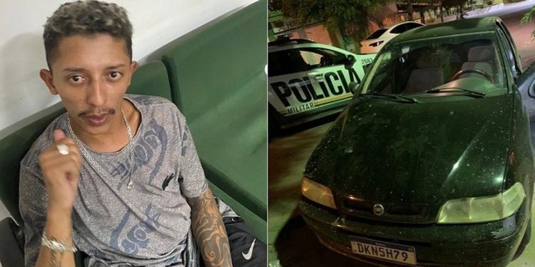 Após denúncia, homem é preso em posse de carro com queixa de roubo/furto em Farias Brito