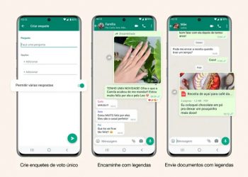 WhatsApp agora permite encaminhar fotos, vídeos e PDFs com legenda; veja como usar (Foto: Divulgação/WhatsApp)