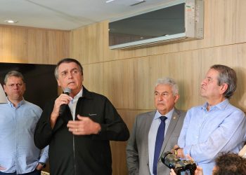 Jair Bolsonaro em evento de filiação do PL na cidade de Jundiaí (SP) (Foto: Divulgação)