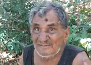 José Arteiro Ribeiro, 82, foi encontrado pelo filho após oito dias na mata, em Goiás (Foto: Reprodução)