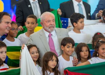 O presidente Luiz Inácio Lula da Silva, lança o Compromisso Nacional Criança Alfabetizada (Foto: Fabio Rodrigues-Pozzebom)