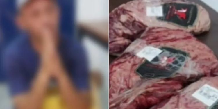 Agente de endemias é preso em Juazeiro do Norte por furtar picanha em comércio