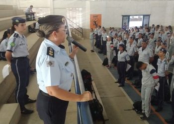 Colégio da Polícia Militar Coronel Hervano Macêdo Júnior, em Juazeiro do Norte (Foto: Ednaldo Moura)