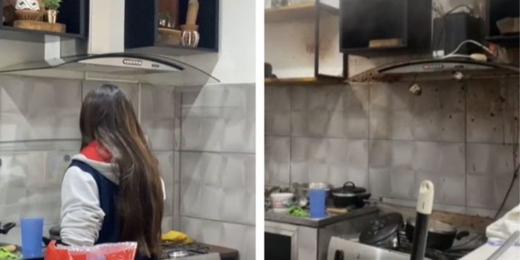 Panela de pressão explode e atinge jovens; veja vídeo do momento