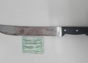 Homem é preso por agredir jovem com facão em Juazeiro do Norte (Foto: Divulgação/SSPDS)