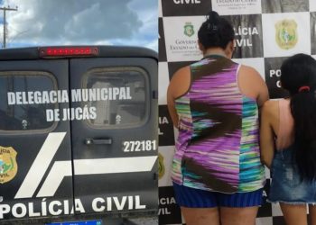 Mãe e tia são presas suspeitas de produzir e vender imagens de abuso sexual de criança de 11 anos em Jucás (Foto: Reprodução)