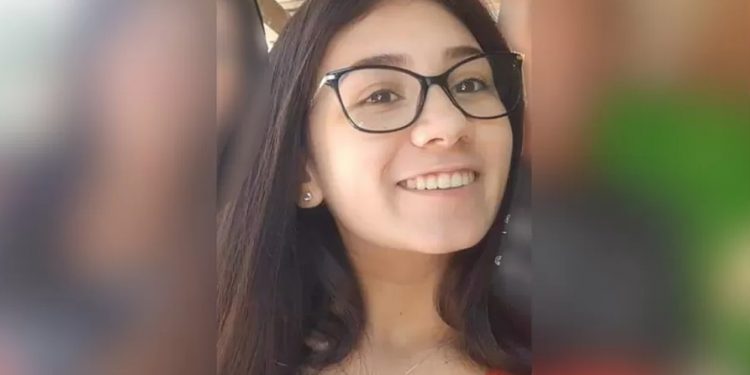 O corpo de Mariele Bueno Pires foi encontrado pelos Bombeiros somente com a parte de cima das roupas (Foto: Reprodução)