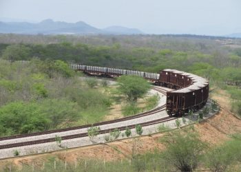 Rede ferroviária Transnordestina liga os estados do Ceará, Piauí e Pernambuco (Foto: Wagner Sarmento/TV Globo)
