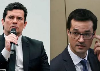 O ex-juiz Sérgio Moro e o ex-coordenador da força-tarefa da Lava Jato em Curitiba, Deltan Dallagnol (Foto: (Agência Brasil/Montagem)
