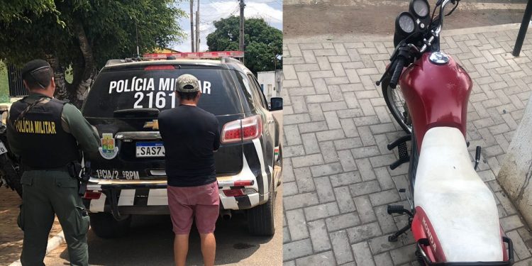 Motocicleta furtada em Juazeiro do Norte é vendida em grupo do Facebook e comprador acaba preso