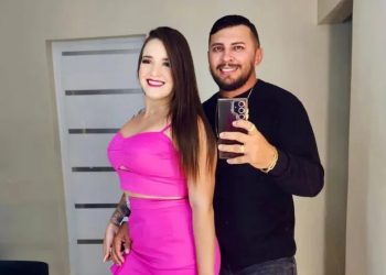 Uma familiar de uma das vítimas confirmou que era o casal da foto. Nas redes sociais, estão identificados como Talyta Melo e Edson Raulino (Foto: Reprodução/Instagram)