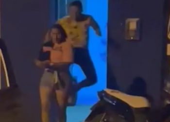 Mulher é agredida pelo companheiro em Antonina do Norte (Foto: Reprodução)