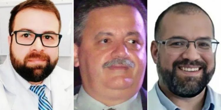 Diego Ralf, Marcos Corsato e Perseu Almeida foram mortos em quiosque (Foto: Reprodução)