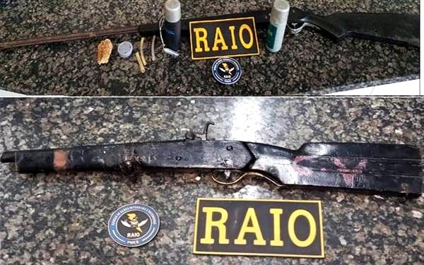 BPRaio prende dois homens em posse de armas de fogo artesanais no Crato