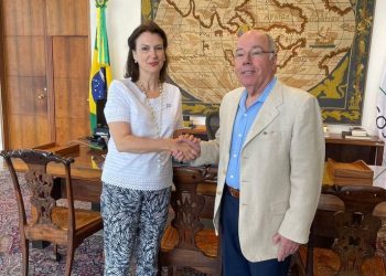 Diana Mondino foi oficializada como próxima Ministra das Relações Exteriores da Argentina e se reuniu com Mauro Vieira (Foto: Reprodução/Itamaraty)