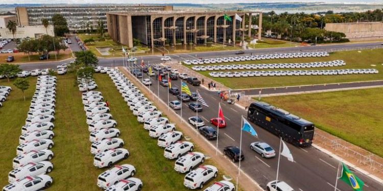 Ceará recebe 34 viaturas do Governo Federal para forças de segurança do Estado e municipais
