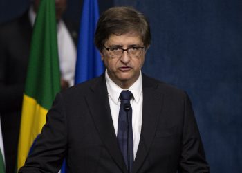 O novo procurador-geral da República, Paulo Gonet, durante sua solenidade de posse na sede da Procuradoria (PGR), em Brasília (Foto: Marcelo Camargo/Agência Brasil)