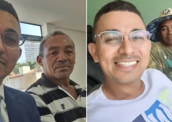 Após 12 anos, Sérgio Chaves, hoje advogado reencontra e ajuda o amigo que o tirou das ruas e que deu primeiro emprego (Foto: Sérgio Chaves/Arquivo Pessoal)