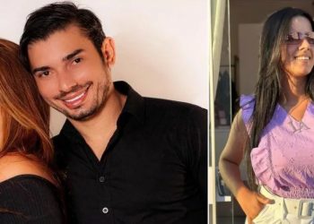 Francisco Jonhnatan Alves e Silva e a esposa dele Savana Oliveira (à esquerda) são suspeitos de serem os mandantes da tentativa de homicídio contra a empresária Laísa Andrade (direita) em Juazeiro do Norte (Foto: Reprodução)