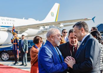 Lula desembarca no Cairo, Egito (Foto: Ricardo Stuckert/PR)