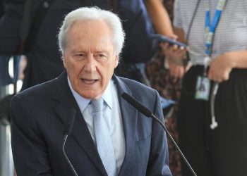 O novo ministro da Justiça e Segurança Pública, Ricardo Lewandowski, discursa durante solenidade de posse no Palácio do Planalto (Foto: Fabio Rodrigues-Pozzebom/ Agência Brasil)