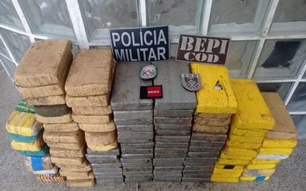 Operação conjunta da PMCE, PMPB e PRF resulta na prisão de homem com mais de 100 kg de entorpecentes em Iguatu