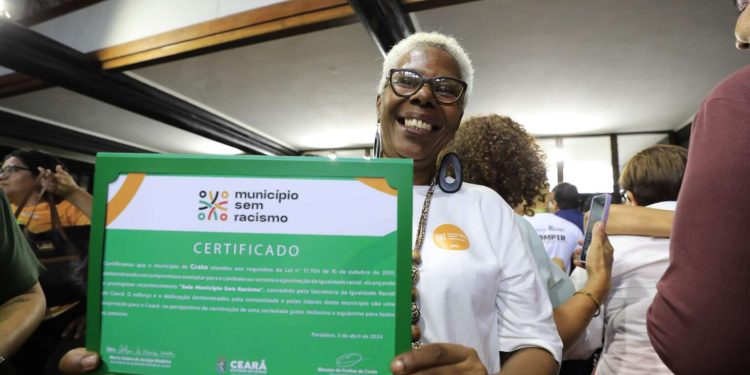Cidades do Ceará comprometidas com ações pela Igualdade Racial recebem ‘Selo Município Sem Racismo’