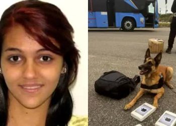 Carolayne Bezerra de Souza, de 26 anos, foi presa por tráfico de drogas (Foto: Reprodução)