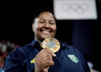 Beatriz Souza foi a primeira atleta a ganhar ouro para o Brasil nas Olimpíadas (Foto: Alexandre Loureiro/COB)