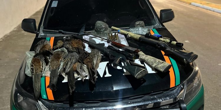 Operação do BPMA resulta na prisão de três suspeitos de caça ilegal na Floresta Nacional do Araripe
