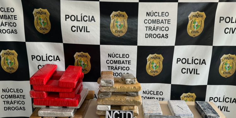 Crato: Operação da Polícia Civil resulta em prisão e na apreensão de mais de 37 kg de drogas e uma submetralhadora