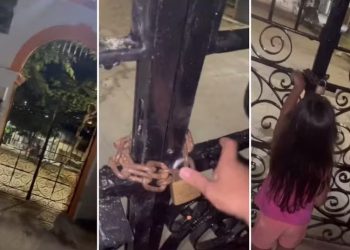 Pedagoga foi limpar o túmulo do pai, mas acabou esquecida no cemitério e ficou trancada (Foto: Reprodução)