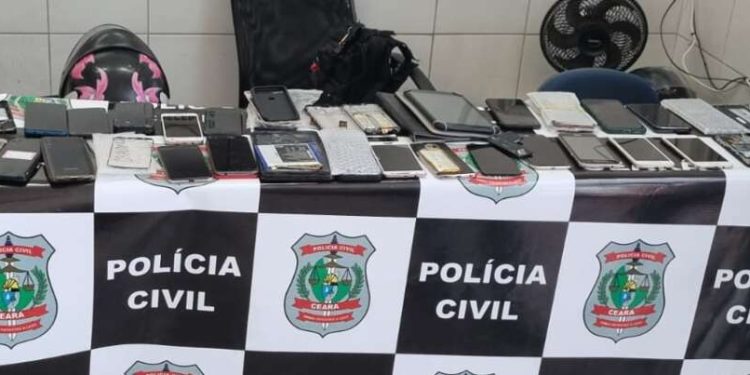 Polícia Civil prende suspeito de furto e recupera 48 celulares no Crato