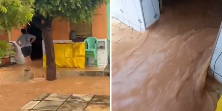 Açude desativado transborda e causa alagamentos em Missão Velha