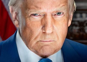 Foto oficial de Donald Trump, presidente dos EUA (Foto: Divulgação)