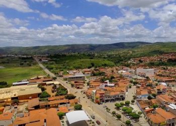 Vista aérea da cidade de Nova Olinda (Foto: Reprodução)