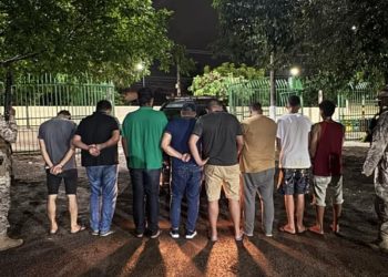 Grupo foi preso pela Polícia Militar do Ceará, no Crato (Foto: Reprodução)