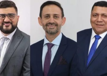 Lukão (PSDB), Boaz das Rotatórias (PL) e Badú (Mobiliza) (Foto: Reprodução/CMJN)