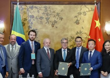 Presidente Luiz Inácio Lula da Silva durante audiência com empresários na China (Foto: Ricardo Stuckert/PR)
