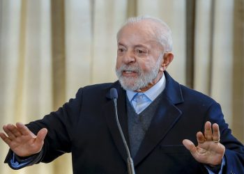 Presidente Luiz Inácio Lula da Silva, durante entrevista coletiva na Rússia (Foto: Ricardo Stuckert/PR)