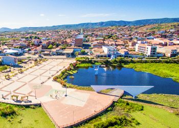 Vista aérea da cidade de Várzea Alegre (Foto: Divulgação/PMVA)